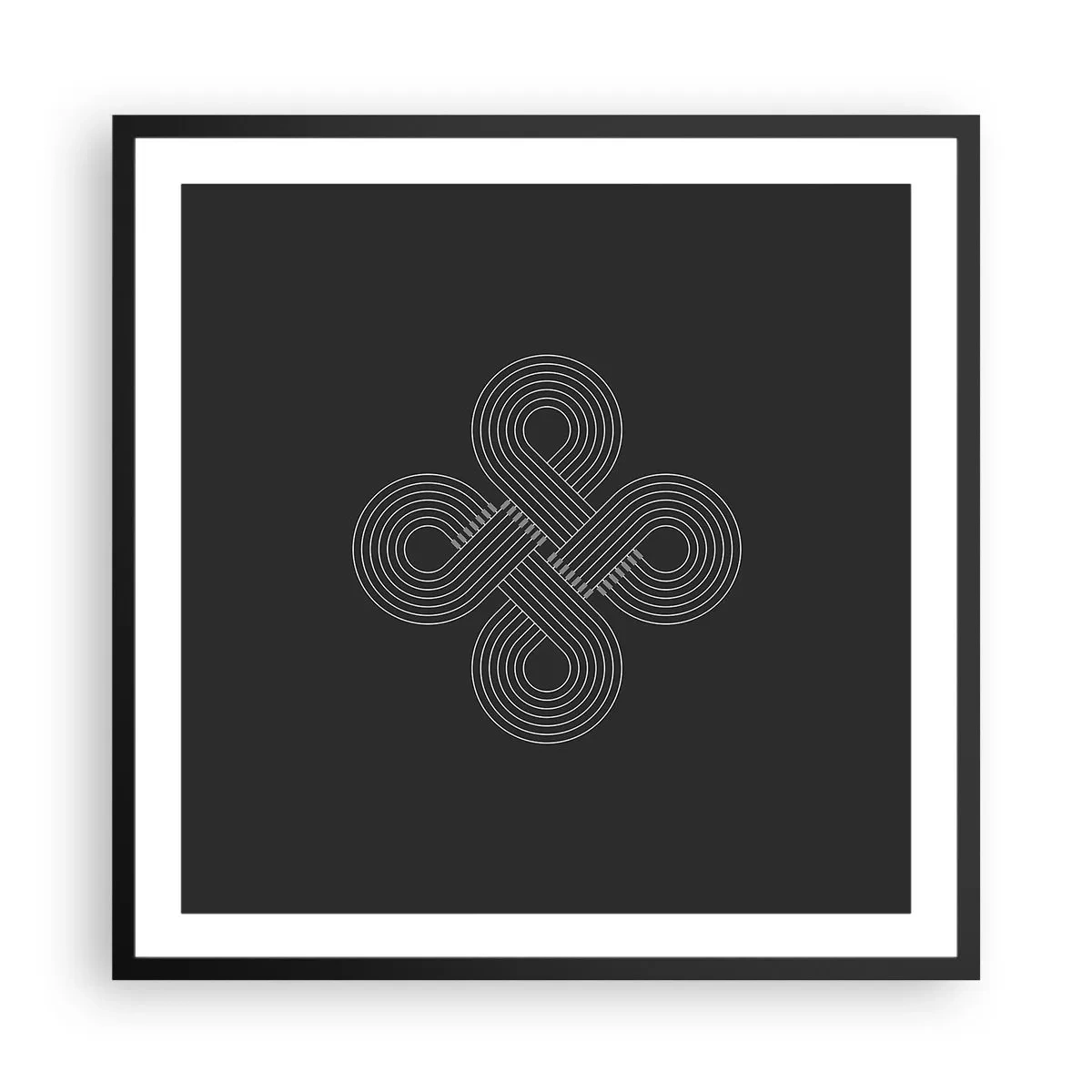 Affiche dans un cadre noir - Poster - Dans l'âme celtique - 60x60 cm