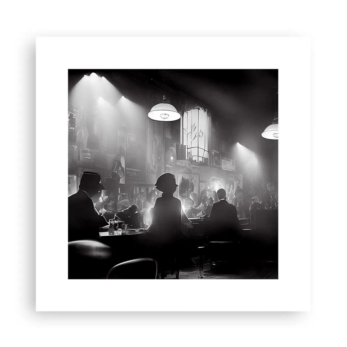 Affiche - Poster - Dans une ambiance jazz - 30x30 cm