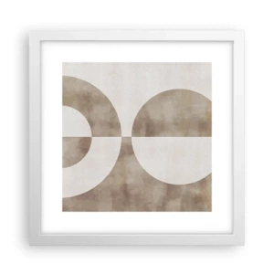 Affiche dans un cadre blanc - Poster - Similitudes et différences - 30x30 cm