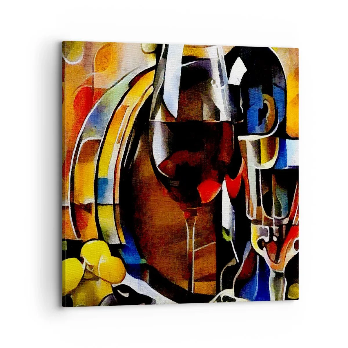 Impression sur toile - Image sur toile - Et le monde prend des couleurs - 70x70 cm