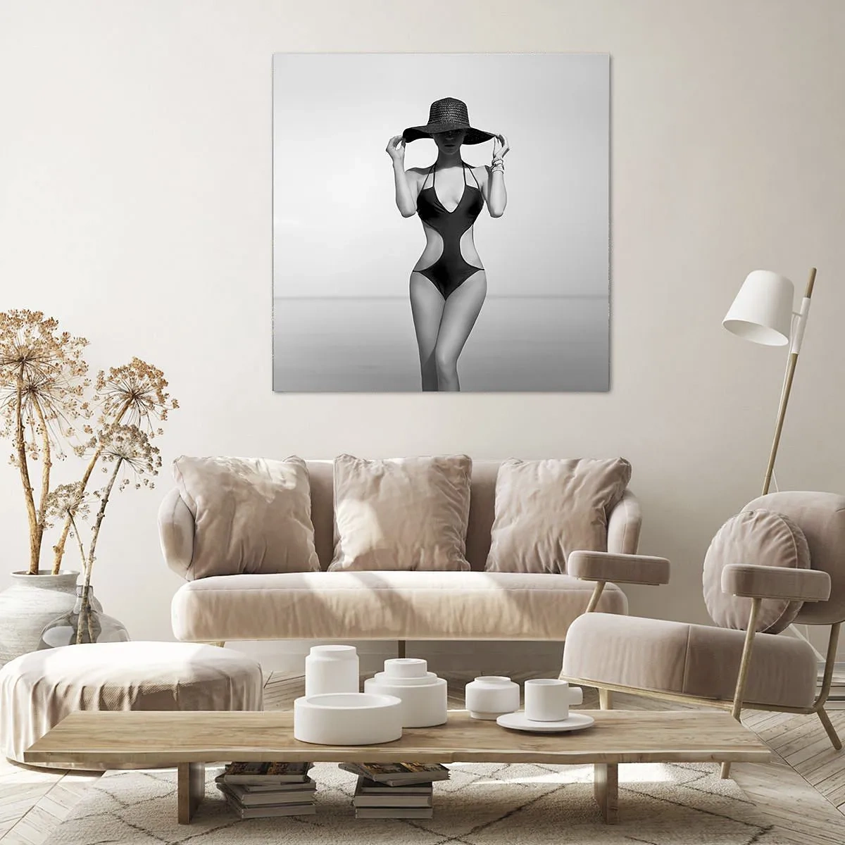 Impression sur toile - Image sur toile - Mon prénom? Élégance - 30x30 cm