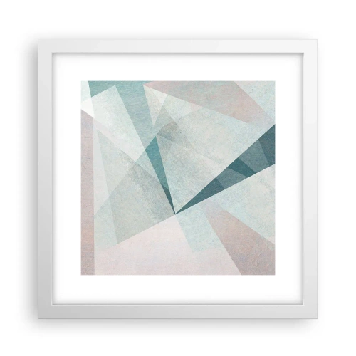 Affiche dans un cadre blanc - Poster - Calme bien que dynamique - 30x30 cm