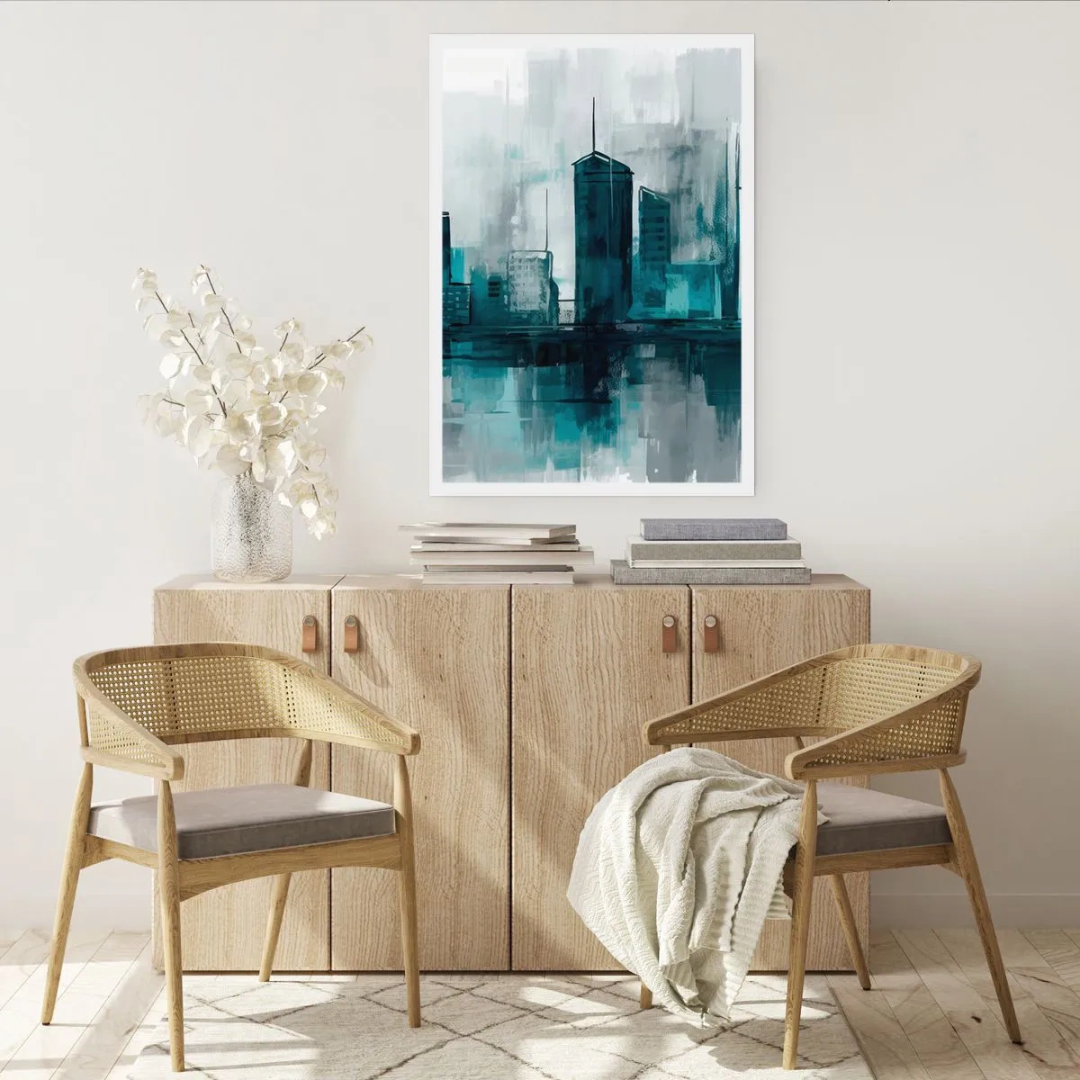 Affiche - Poster - Une ville couleur de pluie - 40x50 cm