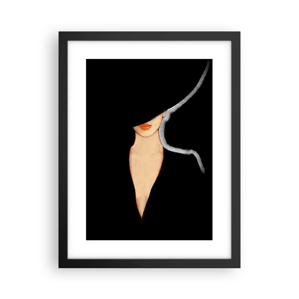 Affiche dans un cadre noir - Poster - Élégance et style - 30x40 cm