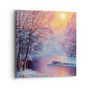 Impression sur toile - Image sur toile - Couleurs d'hiver - 40x40 cm