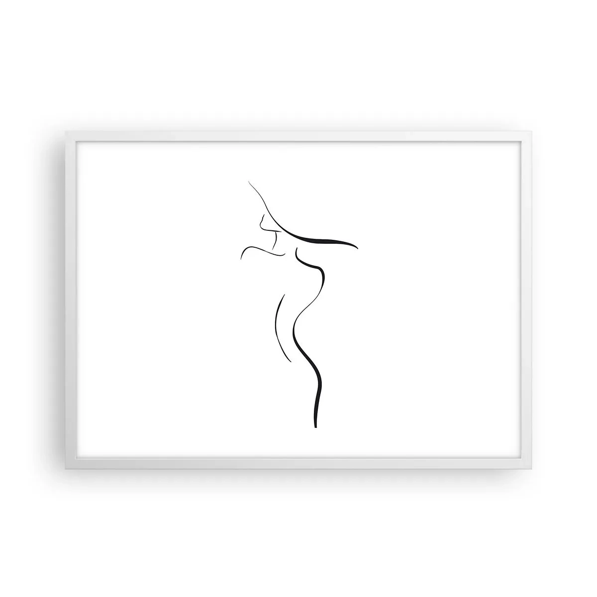 Affiche dans un cadre blanc - Poster - Insaisissable comme une vague - 70x50 cm