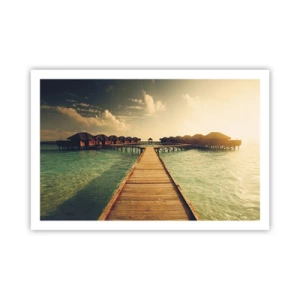 Affiche - Poster - Invitation chaleureuse - 91x61 cm