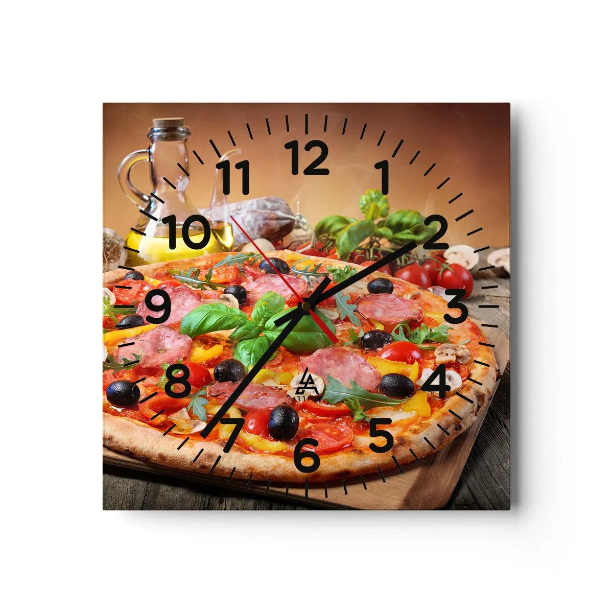 Horloge murale - Pendule murale - Avec une vraie saveur italienne - 30x30 cm