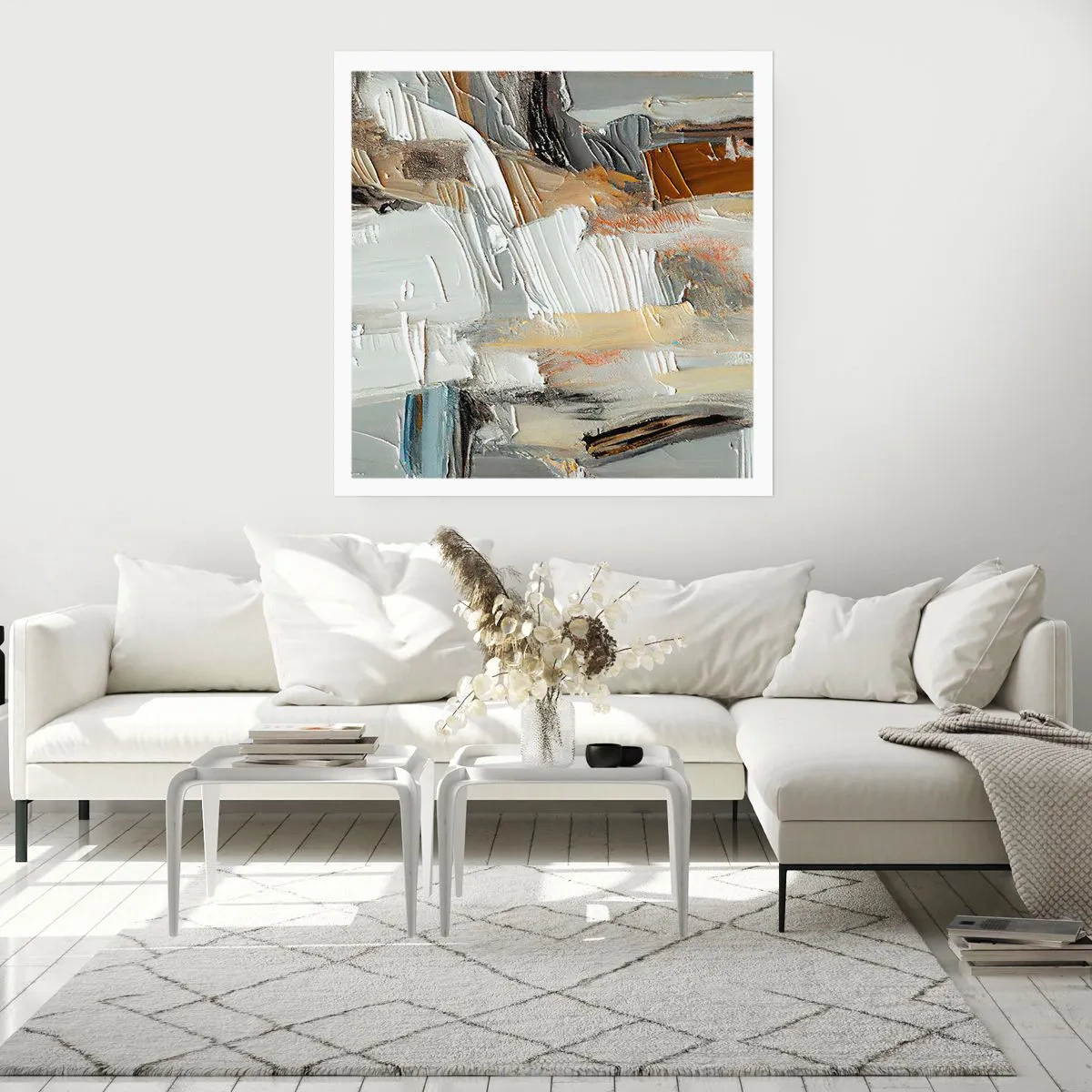 Affiche - Poster - Couches colorées - 40x40 cm