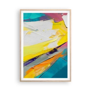 Affiche dans un chêne clair - Poster - Anatomie du monde - 70x100 cm