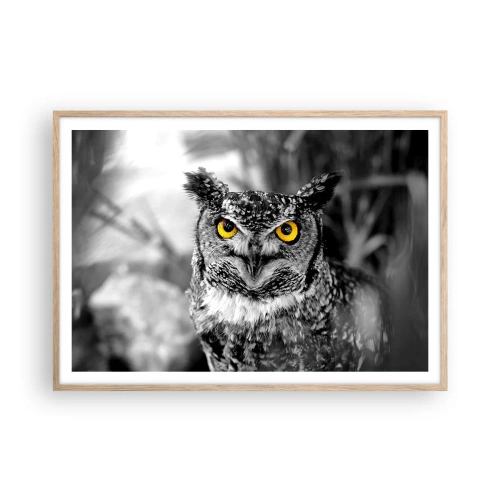 Affiche dans un chêne clair - Poster - Rien ne se cachera - 100x70 cm