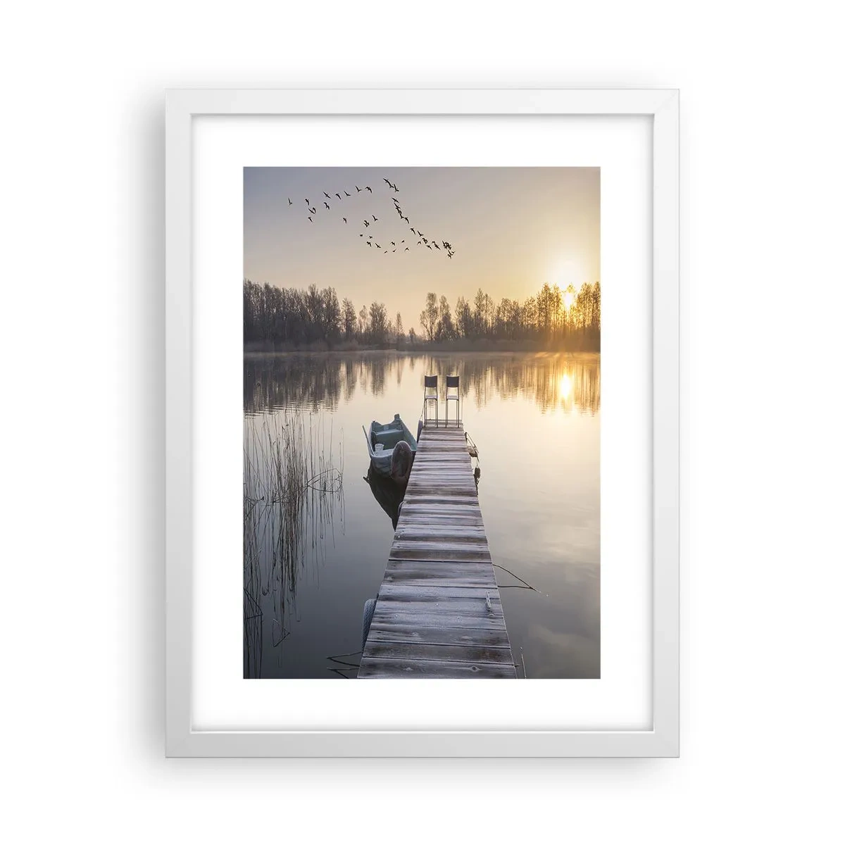 Affiche dans un cadre blanc - Poster - Je reviendrai - 30x40 cm