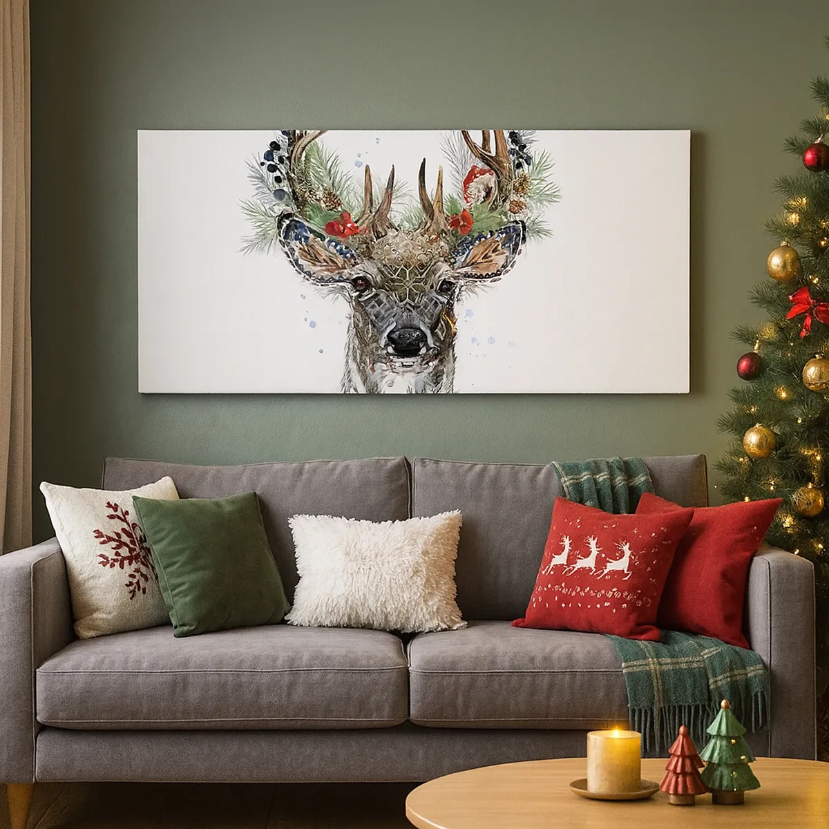 Impression sur toile - Image sur toile - En robe de fête - 30x30 cm