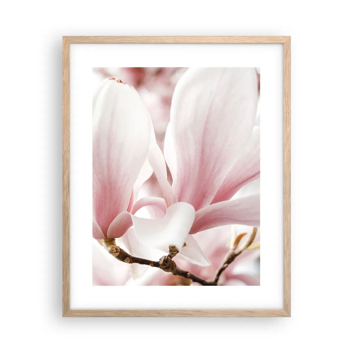 Affiche dans un chêne clair - Poster - Abondance de tendresse - 40x50 cm