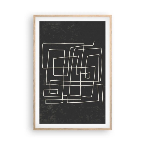 Affiche dans un chêne clair - Poster - Pas aussi simple - 61x91 cm