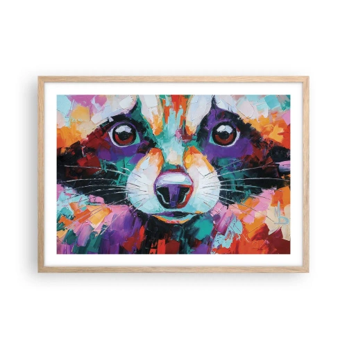 Affiche dans un chêne clair - Poster - Uniquement de belles émotions - 70x50 cm