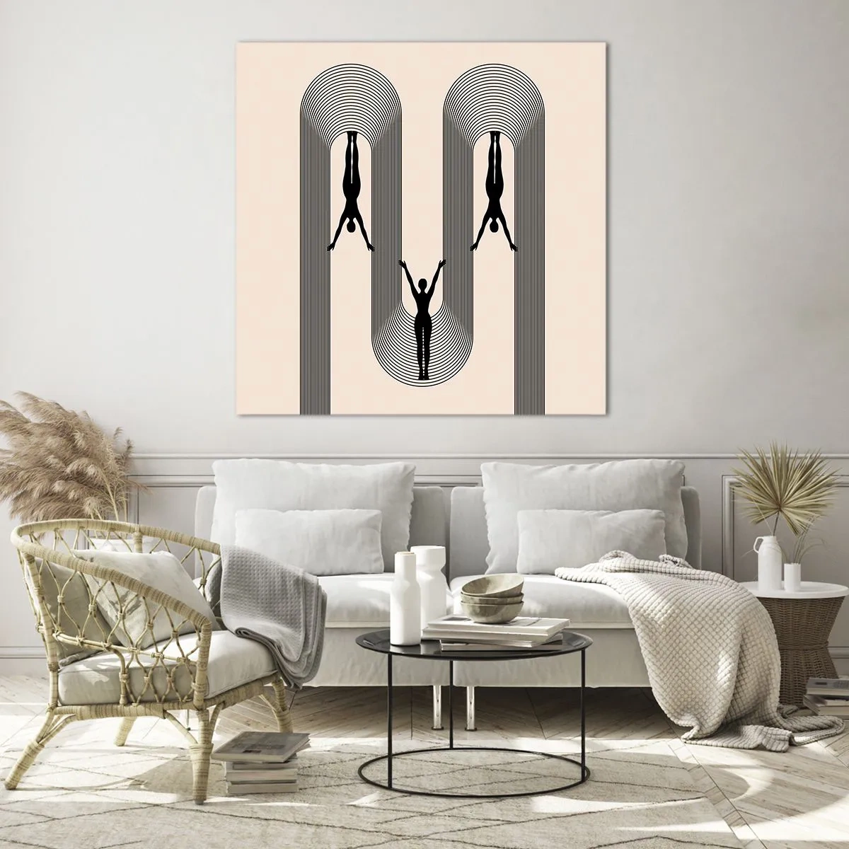 Impression sur verre - Image sur verre - Les jambes en l’air - 60x60 cm