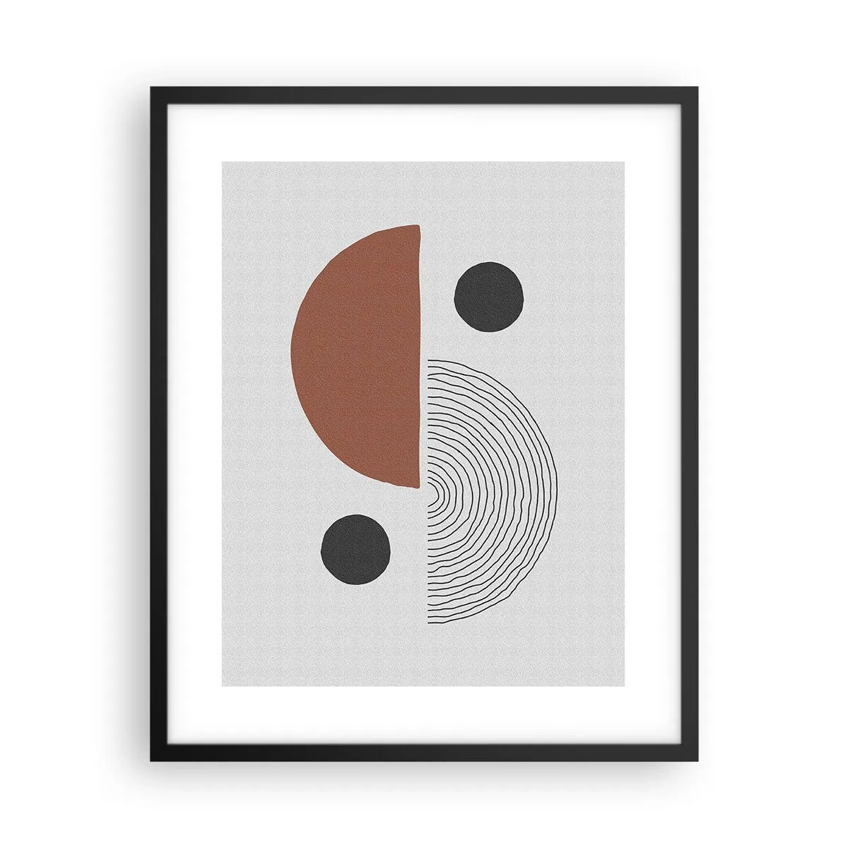 Affiche dans un cadre noir - Poster - Perfection de la roue - 40x50 cm