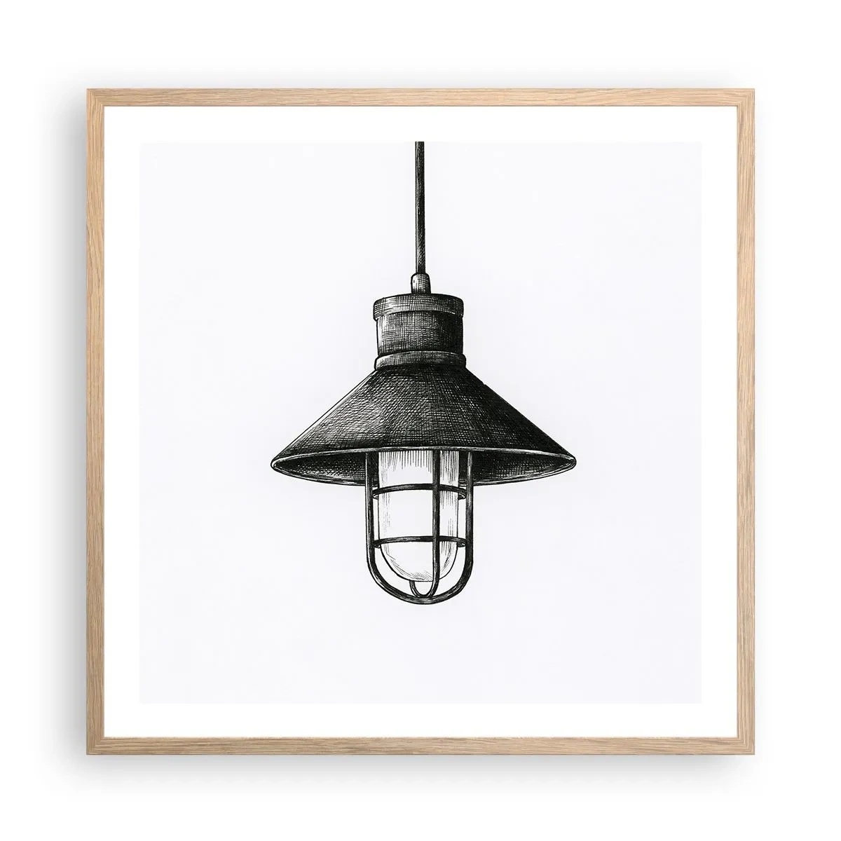 Affiche dans un chêne clair - Poster - Comme il y a des années… - 60x60 cm