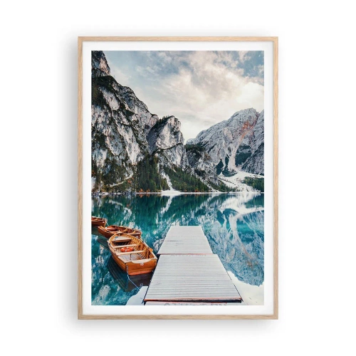 Affiche dans un chêne clair - Poster - On va te montrer la beauté - 70x100 cm
