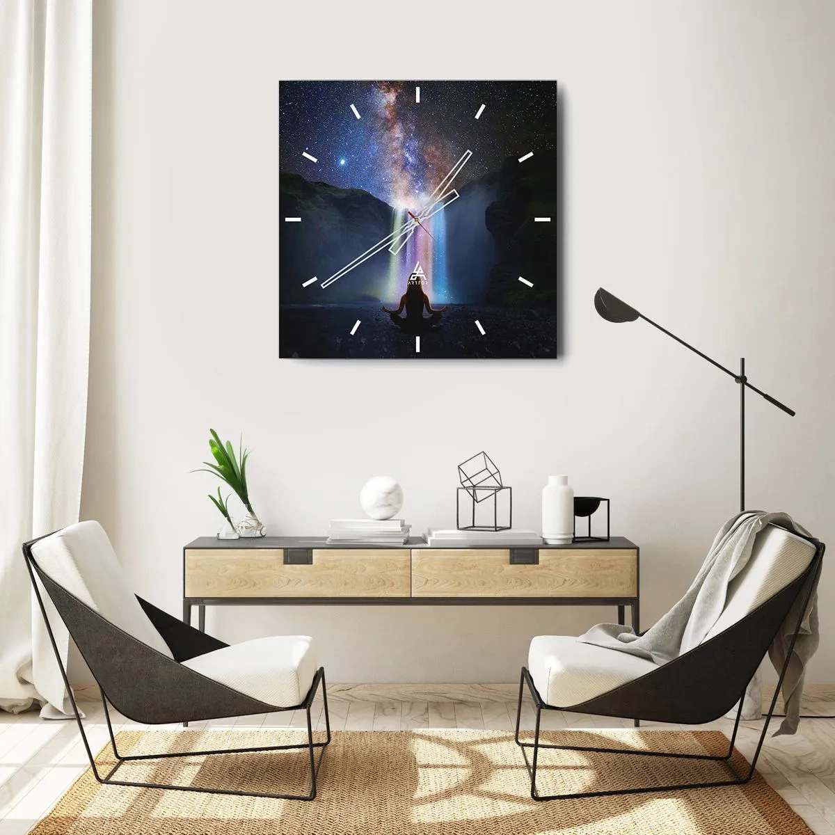 Horloge murale - Pendule murale - Harmonie absolue - 40x40 cm