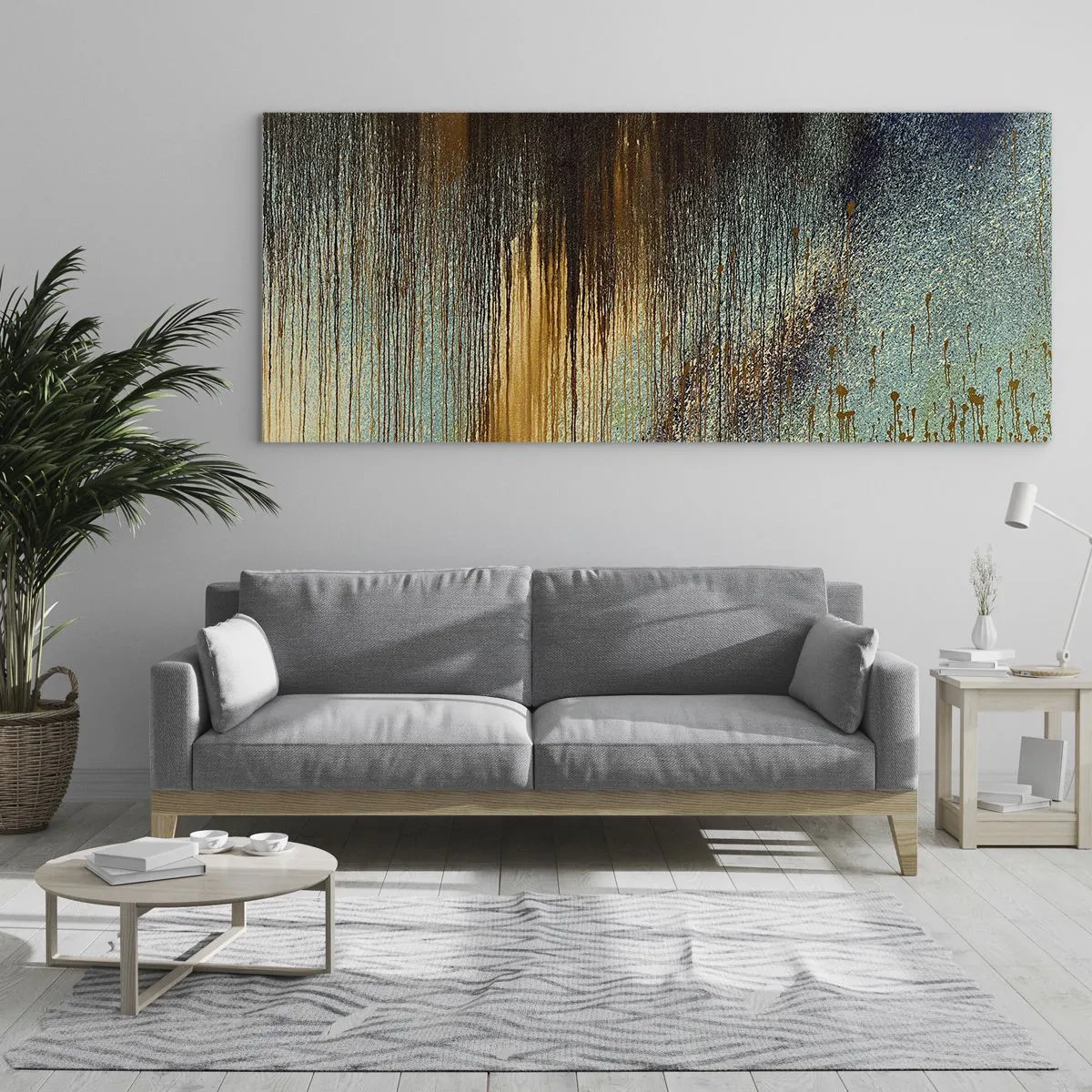 Impression sur verre - Image sur verre - Une composition de couleirs non fortuite - 100x40 cm