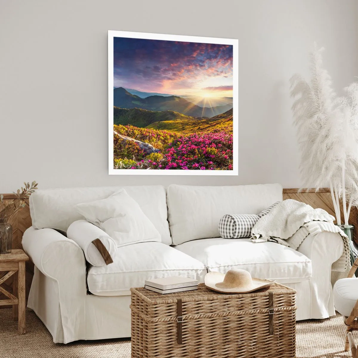 Affiche - Poster - Fraîcheur matinale en montagne - 40x40 cm