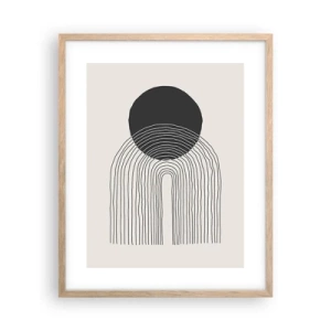 Affiche dans un chêne clair - Poster - Tremblement et confiance - 40x50 cm