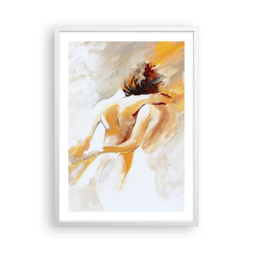 Affiche dans un cadre blanc - Poster - Proximité dans le ciel - 50x70 cm