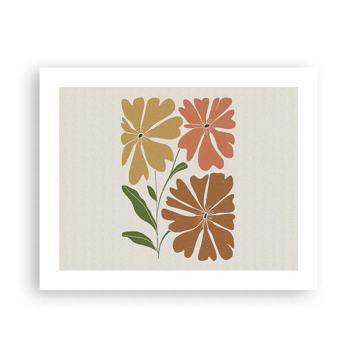 Affiche - Poster - Nature et géométrie - 50x40 cm