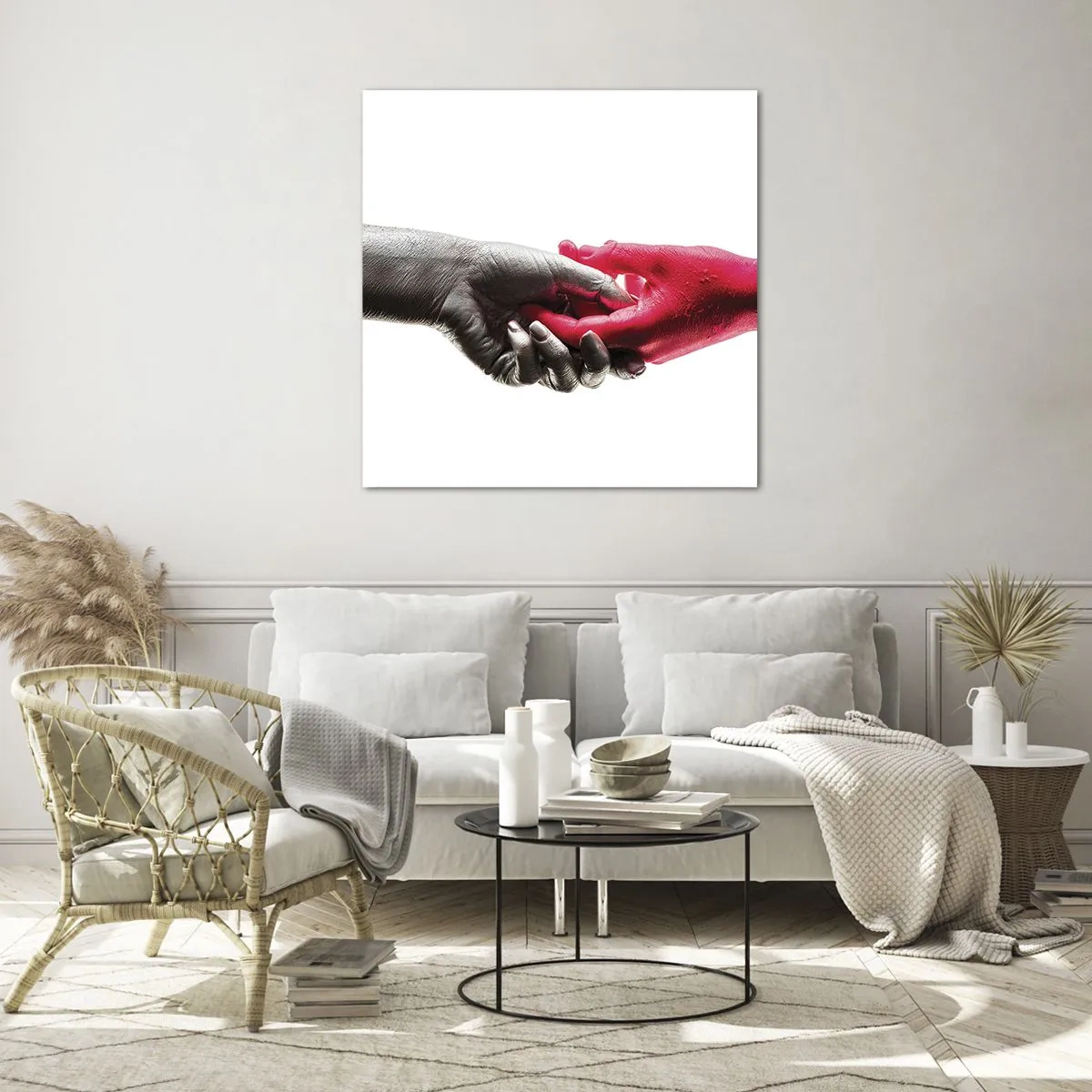 Impression sur verre - Image sur verre - Ensemble, bien que différents - 50x50 cm