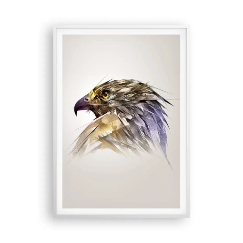 Affiche dans un cadre blanc - Poster - Portrait d'un guerrier - 70x100 cm