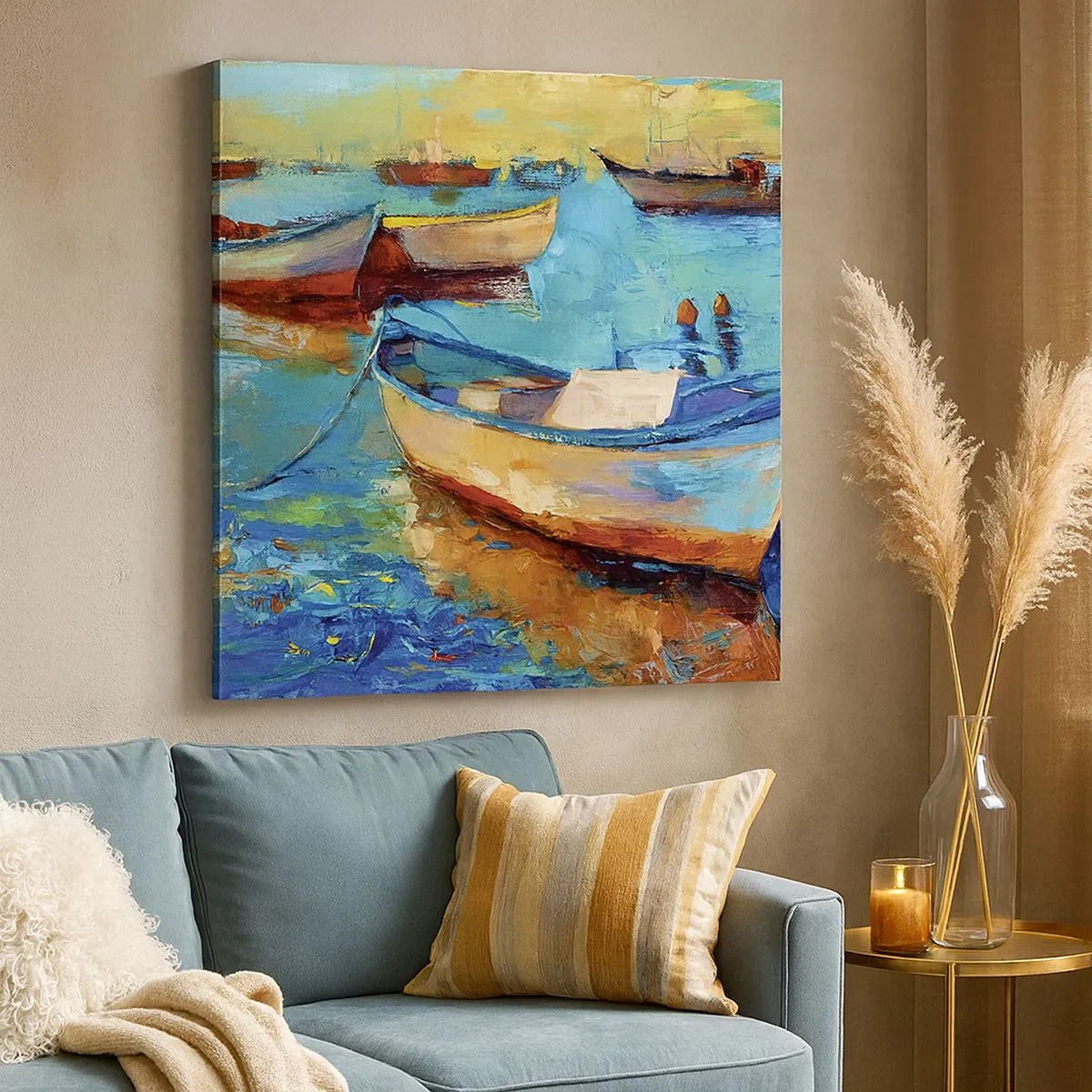 Impression sur toile - Image sur toile - Dans la baie du sud - 30x30 cm