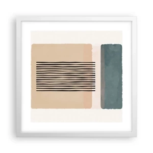 Affiche dans un cadre blanc - Poster - Tout est en ordre - 40x40 cm