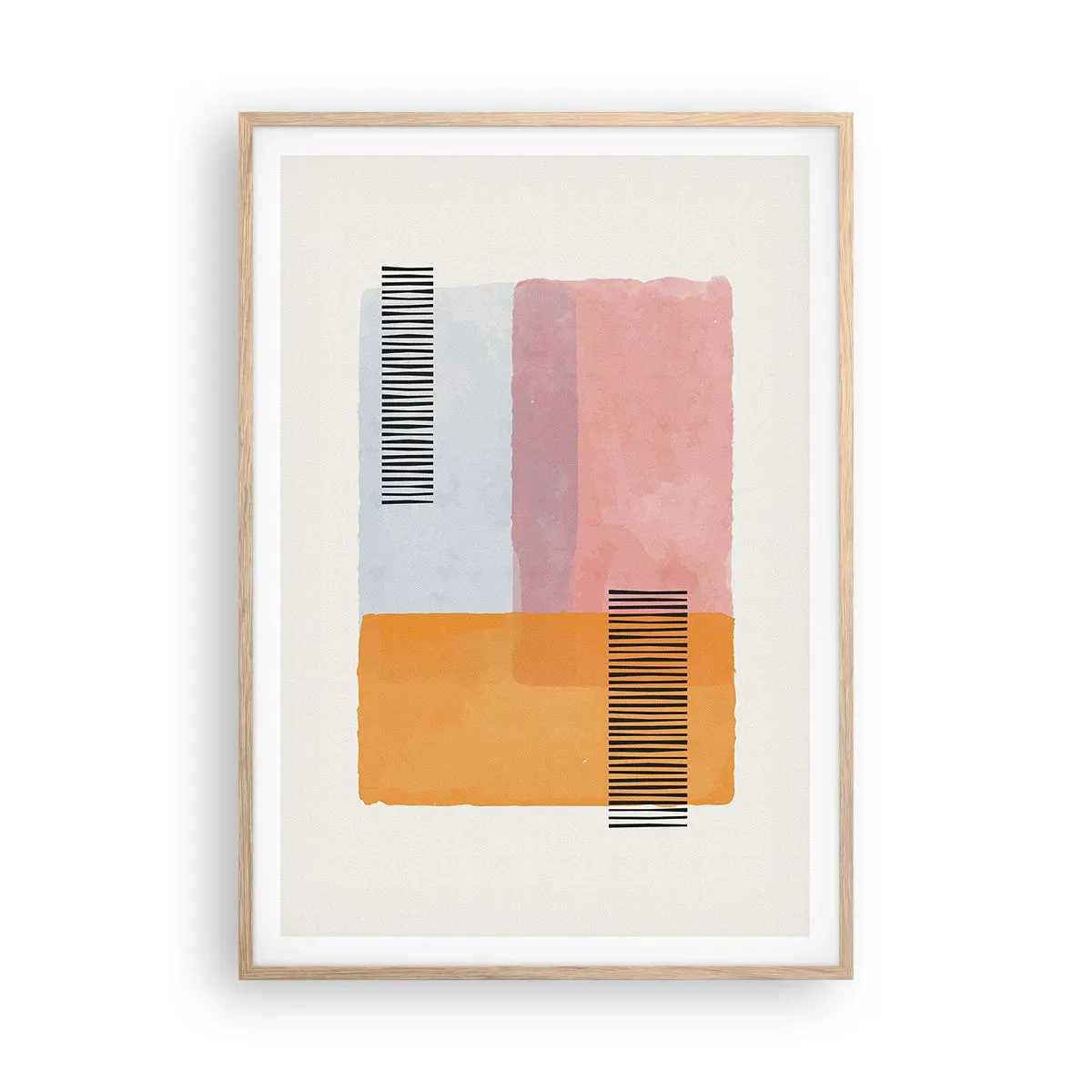 Affiche dans un chêne clair - Poster - D'un coin à l'autre - 70x100 cm