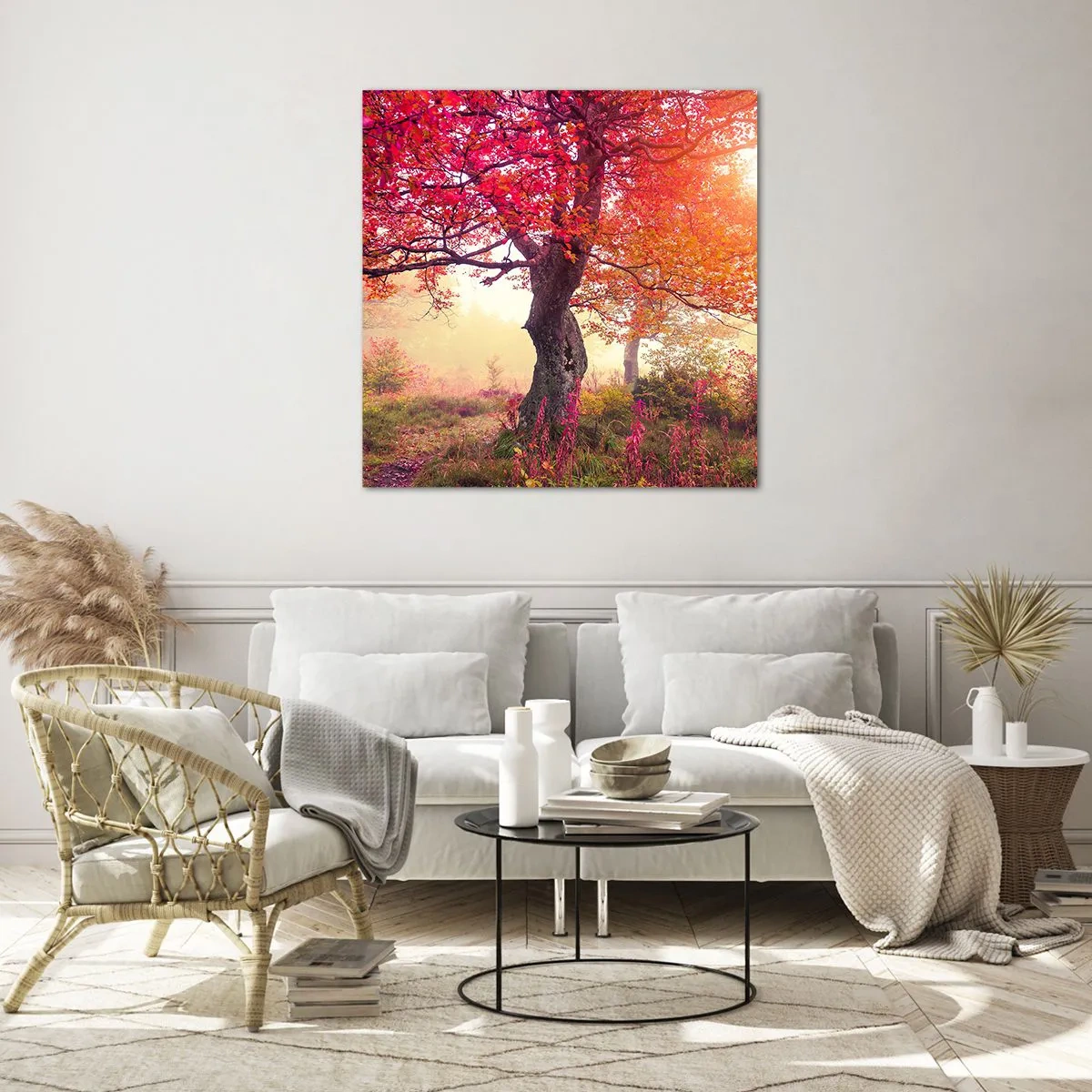 Impression sur verre - Image sur verre - Frénésie de floraison - 70x70 cm