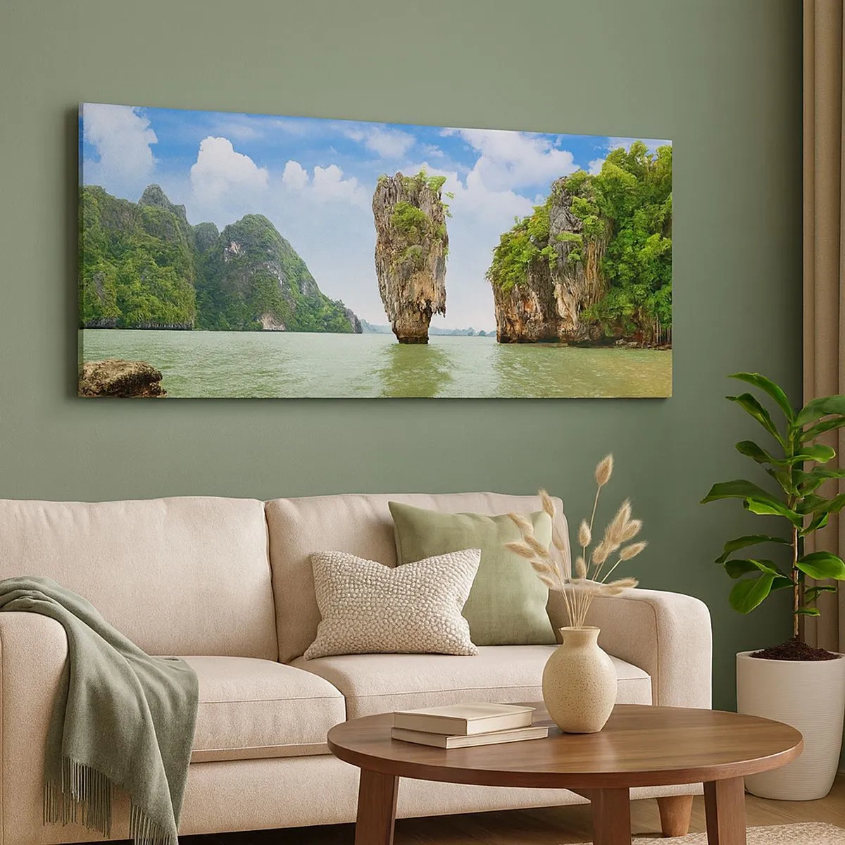 Impression sur toile - Image sur toile - Merveilles rocheuses de la nature - 100x40 cm