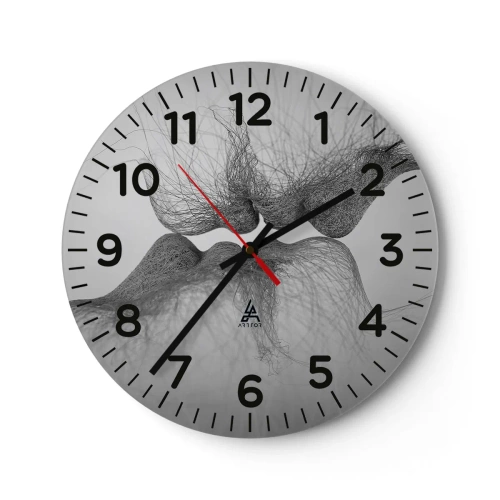 Horloge murale - Pendule murale - La bise du vent - 40x40 cm