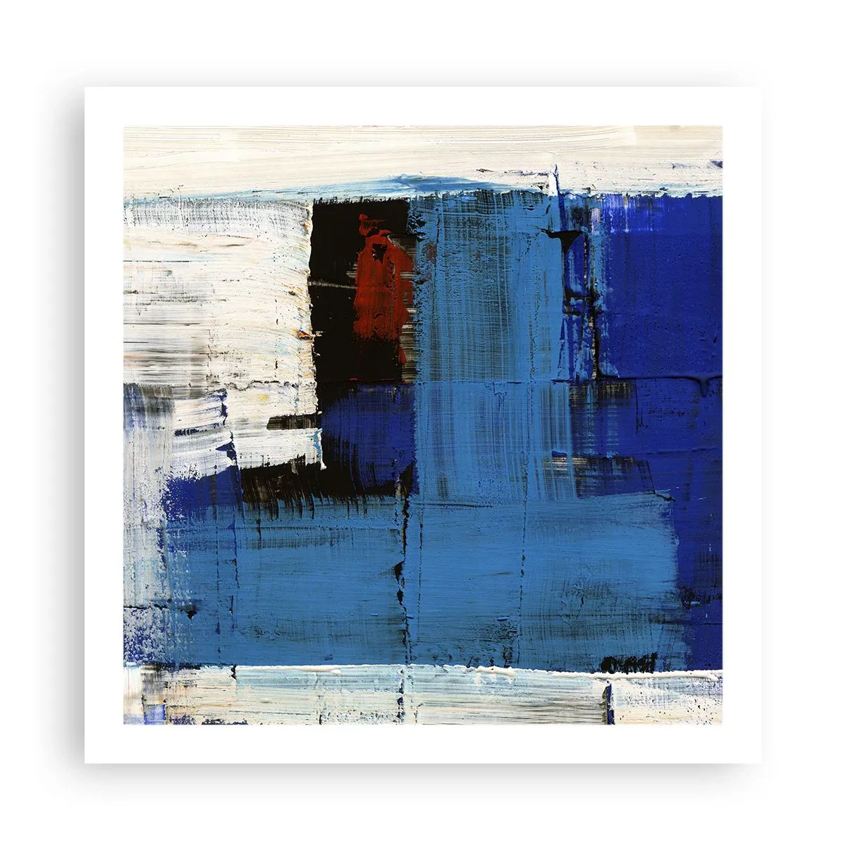 Affiche - Poster - Secret de bleu - 60x60 cm