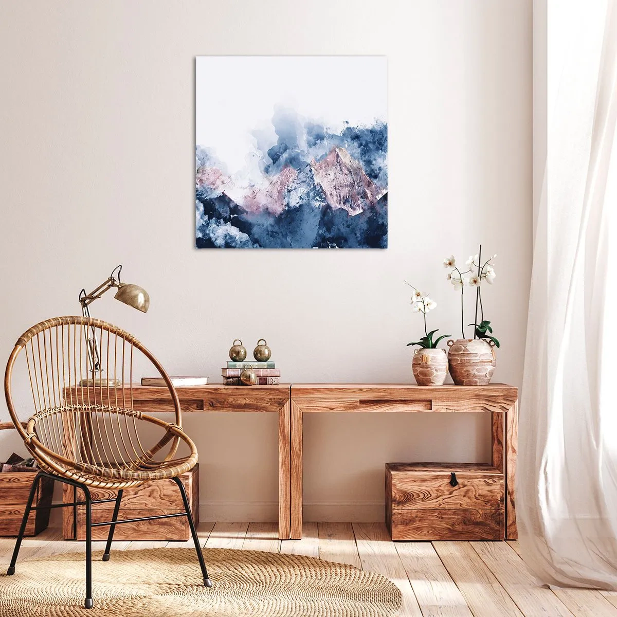 Impression sur toile - Image sur toile - Ce sont des sommets ! - 30x30 cm