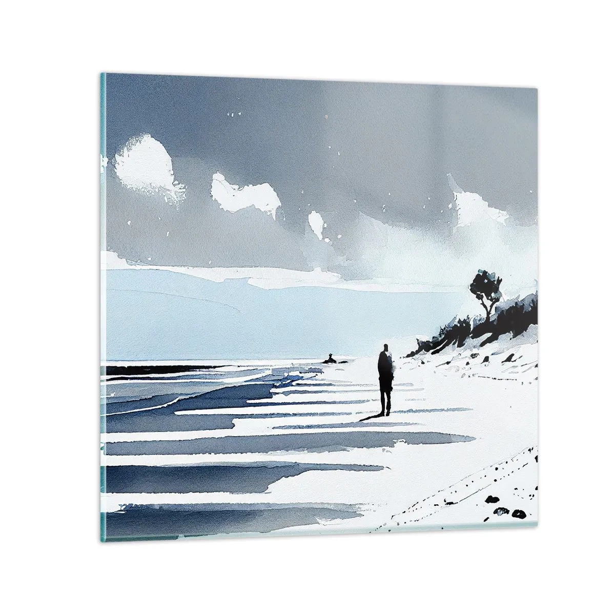 Impression sur verre - Image sur verre - Seul à seul - 70x70 cm