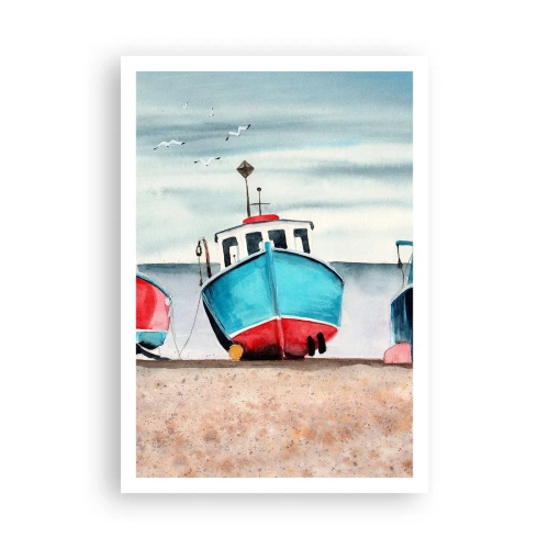 Affiche - Poster - Prêt pour la pêche - 70x100 cm