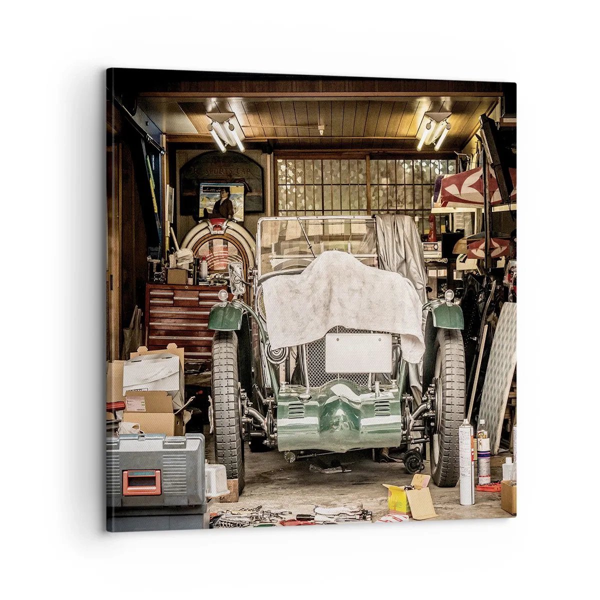 Impression sur toile - Image sur toile - Retour vers le passé - 60x60 cm