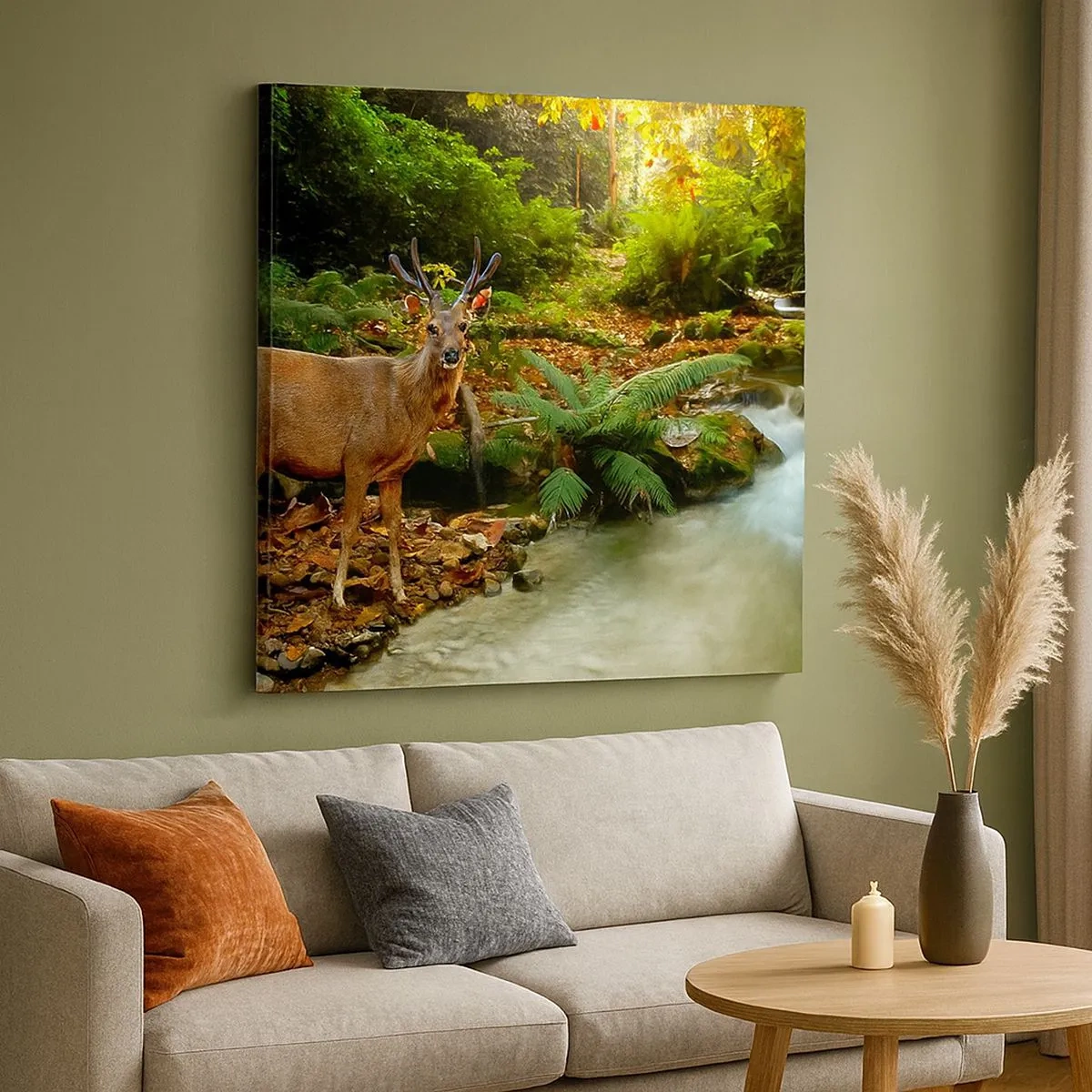 Impression sur toile - Image sur toile - Bienvenue dans mon monde - 30x30 cm