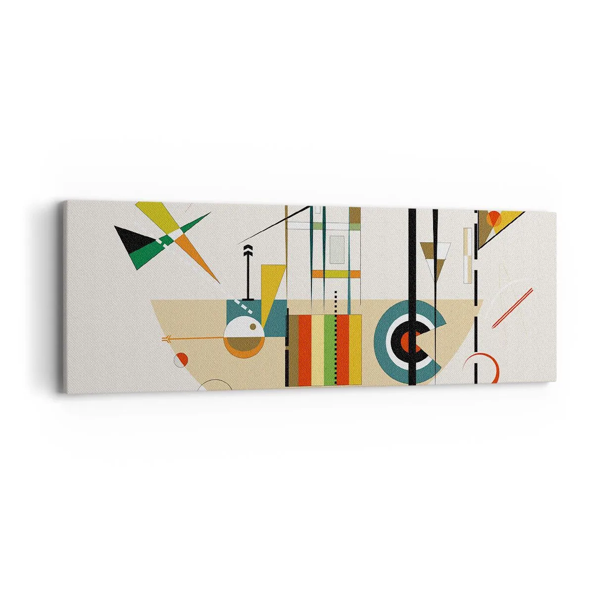 Impression sur toile - Image sur toile - Et le monde s’amuse - 90x30 cm