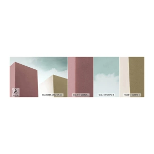 Échantillon de Papier Peint Autocollant Deluxe Sticker - La géométrie d'un été ensoleillé - Bâtiments, Architecture, Tridimensionnel - 100x30 cm