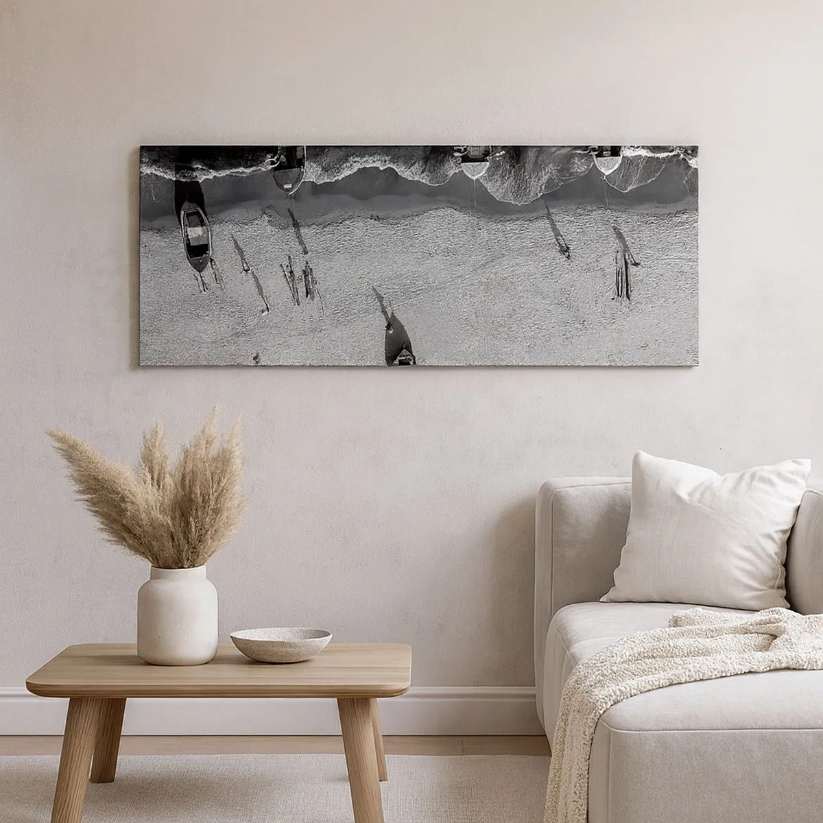 Impression sur toile - Image sur toile - Toujours sur le rivage… - 100x40 cm