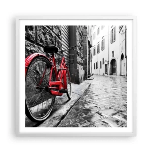 Affiche dans un cadre blanc - Poster - La vraie beauté ne vieillit pas - 60x60 cm