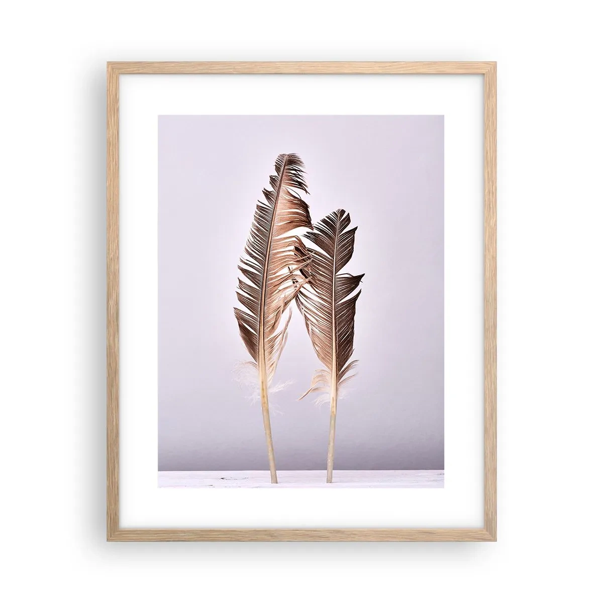 Affiche dans un chêne clair - Poster - Face au néant - 40x50 cm