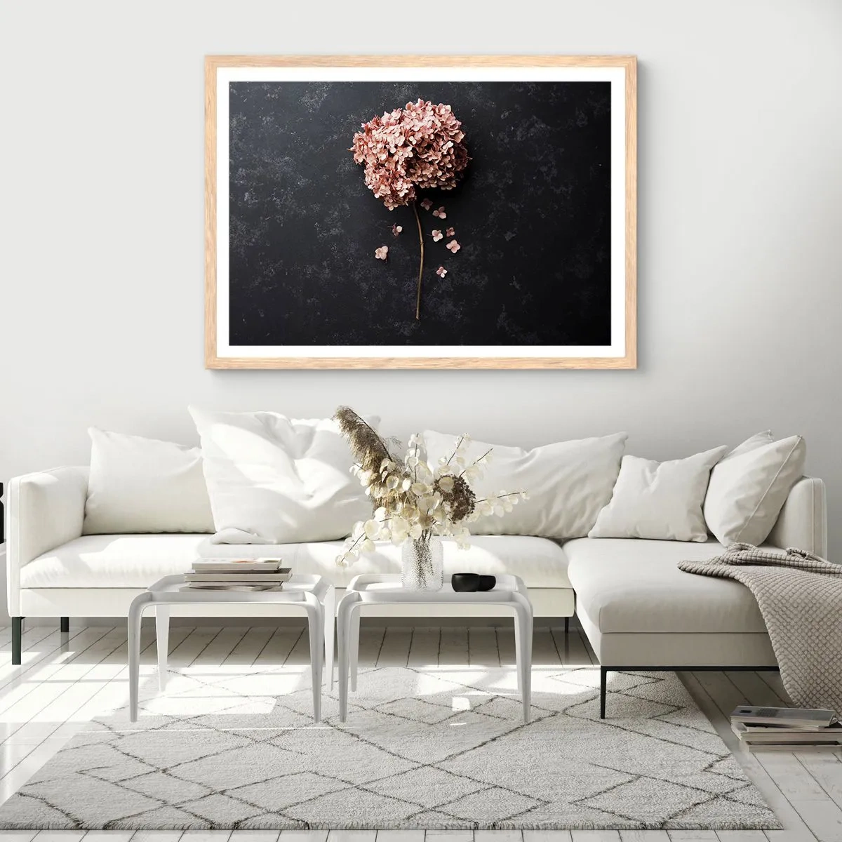 Affiche dans un chêne clair - Poster - Un signe vraiment romantique - 40x30 cm